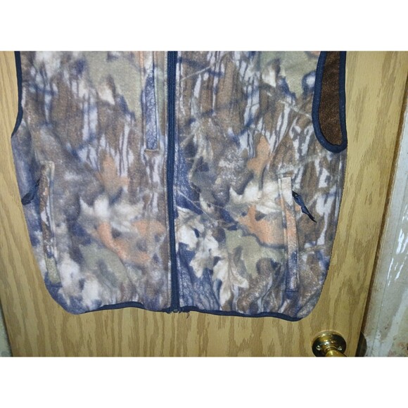 Cabelas Fleece Camouflage Vest Mens Large 42×24 Lined Sleeveless Outdoor Hunting - Picture 12 of 16